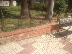 jardineras en mal estado