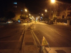 mediana, señalización