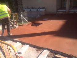 Pilotando hormigón en comunidad de propietarios Guadalmar